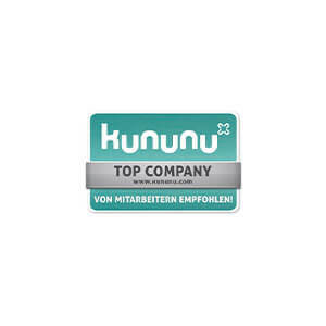 Kununu-Auszeichnung als Top Company - von Mitarbeitern empfohlen